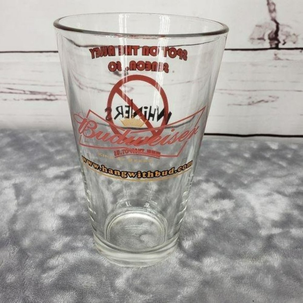 Budweiser No‎ Whiners Spot On The Alley Glass